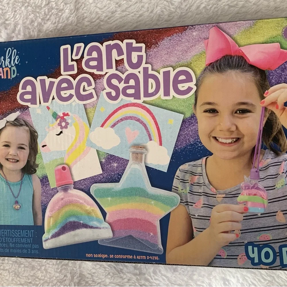 Sparkle Sand Sand Art Kit (40Pc) + 2 Bottles Bundle Creativity Kid Activity - Picture 3 of 8